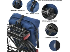Dutch Mountains 24 Liter einzelnes Fahrradtasche - Blue< Fahrrad Zubehör|Fahrradtaschen