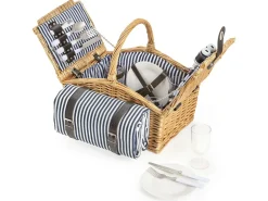 Dutch Mountains 4-Personen 24-teiliger Picknickkorb< Geschirrsets