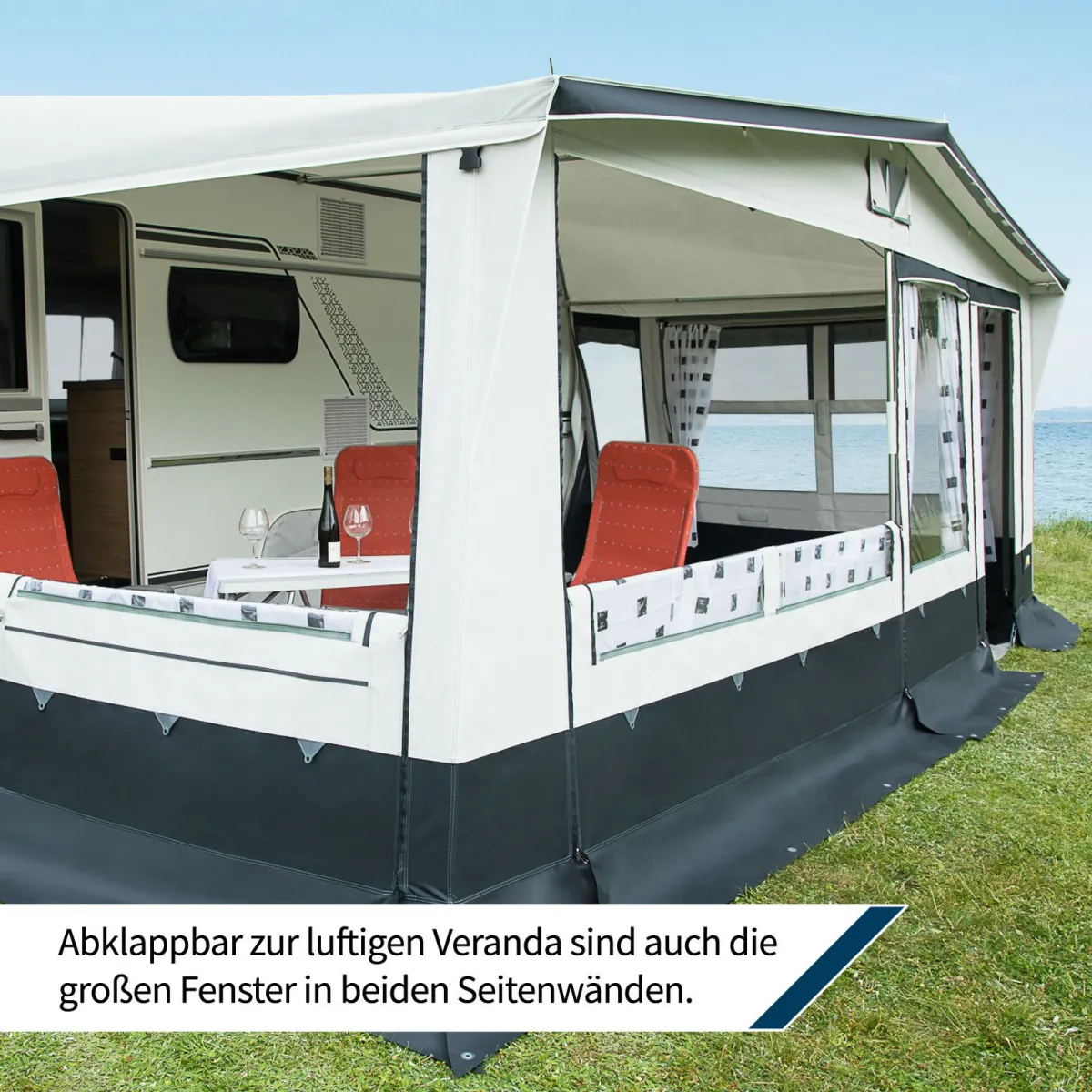 dwt Zelte DWT Ambasssador III 240 Größe 20 (1121-1150) Wohnwagenvorzelt< Ganzjahresvorzelte|Volleinzug Vorzelte