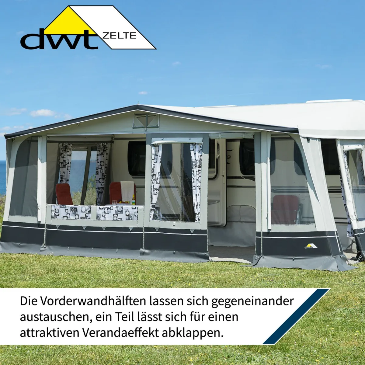 dwt Zelte DWT Domino 280 Größe 18 (1061-1090) Wohnwagenvorzelt< Saisonvorzelte|Volleinzug Vorzelte
