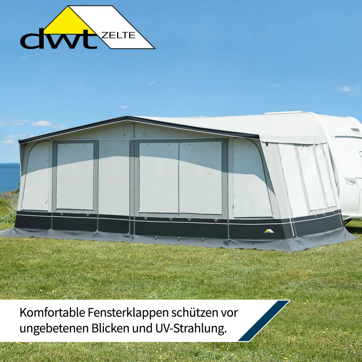 dwt Zelte DWT Domino 280 Größe 18 (1061-1090) Wohnwagenvorzelt< Saisonvorzelte|Volleinzug Vorzelte