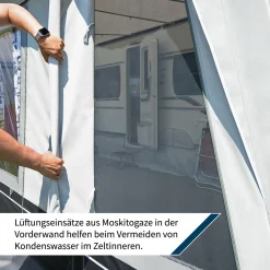 dwt Zelte Saisonvorzelte|Volleinzug Vorzelte^DWT Domino 280 Größe 11 (851-880) Wohnwagenvorzelt