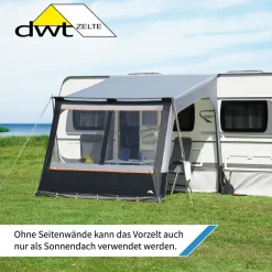 dwt Zelte Teilvorzelte-DWT Fortuna II (250 x 280 cm) Wohnwagen Vorzelt