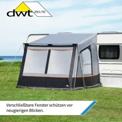 dwt Zelte Teilvorzelte-DWT Fortuna II (250 x 280 cm) Wohnwagen Vorzelt