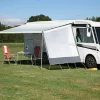 dwt Zelte Wohnwagen Sonnendach Mit Seitenwände|Seitenwände-DWT Happy Sun Seitenwand XL weiß Markisenseitenwand