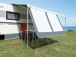 dwt Zelte DWT Happy Sun Vorderwand 240cm weiß Markisenvorderwand< Vorderwände