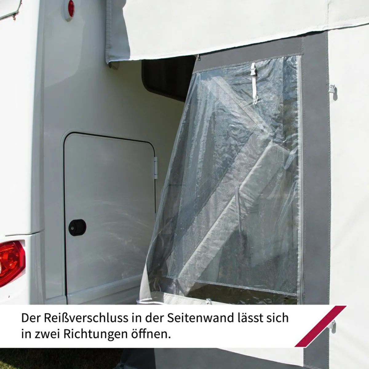 dwt Zelte DWT It´s Holiday Dachmarkise Seitenwand XL - 260-280 cm< Wohnwagen Sonnendach Mit Seitenwände|Seitenwände