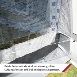 dwt Zelte DWT It´s Holiday Dachmarkise Seitenwand XL - 260-280 cm< Wohnwagen Sonnendach Mit Seitenwände|Seitenwände