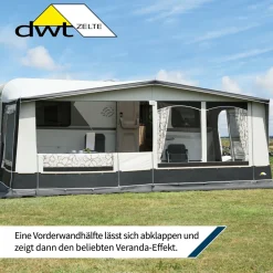 dwt Zelte Reisevorzelte|Volleinzug Vorzelte-DWT Jubilee 40 270 Größe 15 (971 - 1000) Stahl Wohnwagenvorzelt
