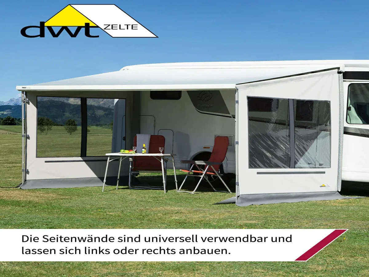 dwt Zelte DWT Rain Outside 150 Markisenvorderwand mit Fenster< Vorderwände