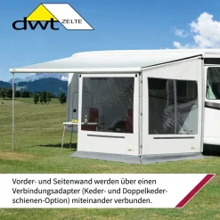 dwt Zelte Wohnwagen Sonnendach Mit Seitenwände|Seitenwände-DWT Rain Outside Seitenwand M Markisenseitenwand