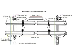 Enduro Fahrradträger Wohnwagen-BC260 Fahrradträger - black