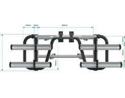 Enduro Klappbare Fahrradträger|Fahrradträger Wohnwagen^BS260 schwarzer Fahrradträger