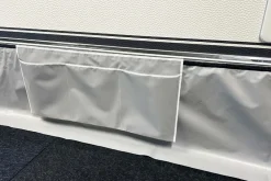 Esvo 5 Meter Windblende mit Klettband und Organizer - Grey< Bodenschürzen