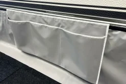 Esvo 5 Meter Windblende mit Klettband und Organizer - Grey< Bodenschürzen