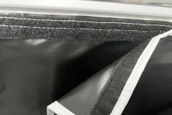 Esvo Bodenschürzen^3 Meter Windblende mit Klettband und Organizer - Black