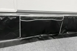 Esvo Bodenschürzen-11 Meter Windblende mit Klettband und Organizer - Black