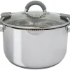 EuroTrail Töpfe & Pfannen-Gerona 4,5 Liter RVS Pfanne mit Deckel