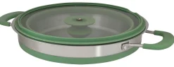 EuroTrail Töpfe & Pfannen^Größe L Pfanne mit Deckel - Dark Sea Green