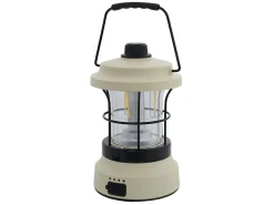EuroTrail Campinglampen Aufladbar|Campinglampen Aufladbar^Retro Ivory Tischlampe