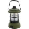 EuroTrail Campinglampen Aufladbar|Campinglampen Aufladbar-Retro Oliv Tischlampe