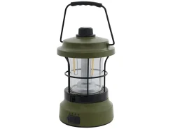 EuroTrail Campinglampen Aufladbar|Campinglampen Aufladbar-Retro Oliv Tischlampe