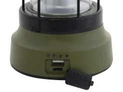 EuroTrail Campinglampen Aufladbar|Campinglampen Aufladbar-Retro Oliv Tischlampe
