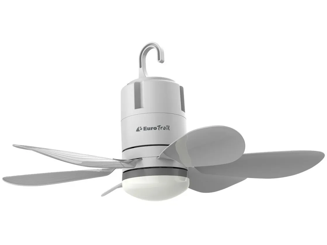 EuroTrail Ventilatoren-wiederaufladbarer Deckenventilator mit Lampe