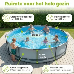 Exit-toys EXIT Lime 360x76cm Pool mit pump - Grün< Aufstellpools
