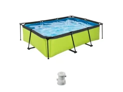 Exit-toys Aufstellpools-EXIT Lime 220x150x65cm Pool mit pump - Grün