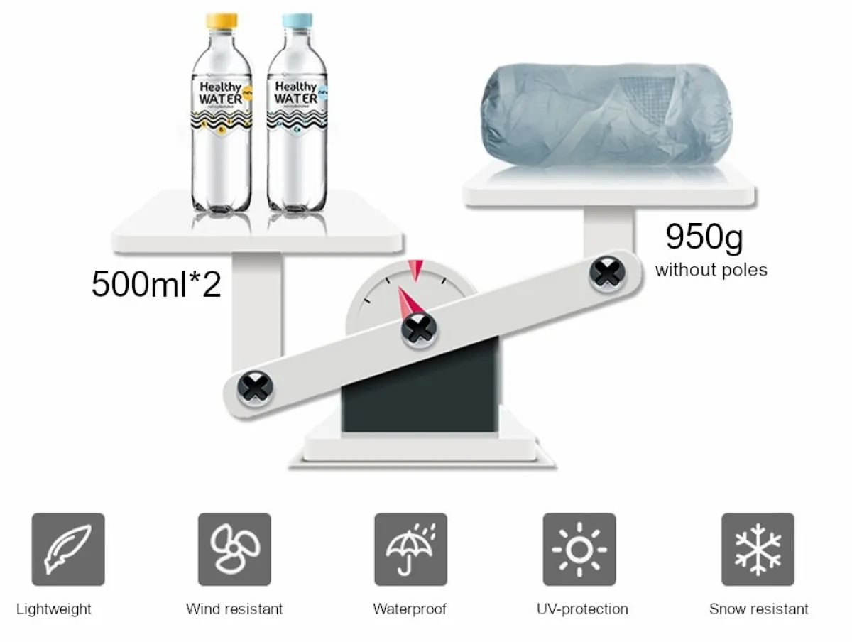 3F UL GEAR Lanshan 2-Personen-Zelt – Braun< 2 Personen Kuppelzelte|Zelt 2 Personen