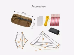 3F UL GEAR Trekkingzelte|Zelt 1 Personen^Lanshan 1-Personen-Zelt – Grün