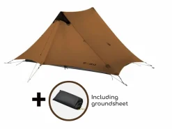 3F UL GEAR Trekkingzelte|Zelt 2 Personen-Lanshan Zelt – 3 Jahreszeiten – Braun