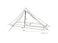 3F UL GEAR PRO 4-Jahreszeiten 1-Personen Zelt - Grün< Trekkingzelte|Zelt 1 Personen