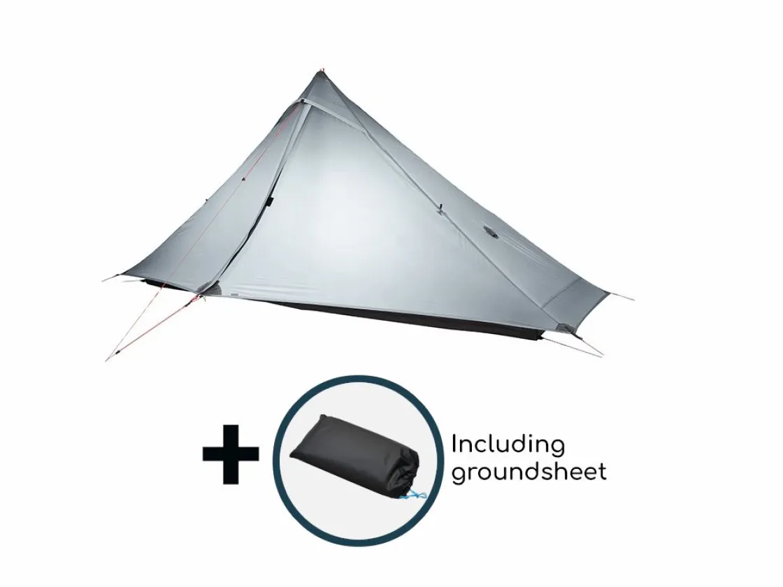 Markenlos Zelt 1 Personen|Trekkingzelte-3F UL GEAR PRO 4-Jahreszeiten 1-Personen Zelt - Weiß
