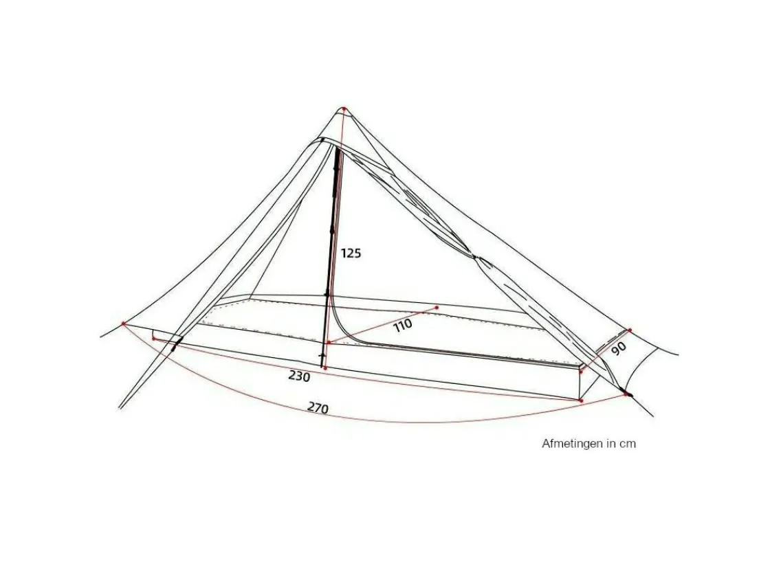 Markenlos Zelt 1 Personen|Trekkingzelte-3F UL GEAR PRO 4-Jahreszeiten 1-Personen Zelt - Weiß
