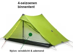 3F UL GEAR PRO 2-Personen Zelt - Green< 2 Personen Kuppelzelte|Trekkingzelte