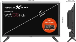 Reflexion Fernseher-Fernseher LEDA24OSBT mit eingebautem Akku
