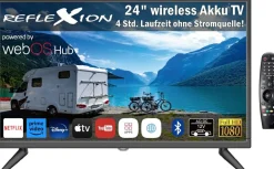 Reflexion Fernseher-Fernseher LEDA24OSBT mit eingebautem Akku