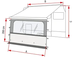 Fiamma Vorderwände-Blocker Pro Vorderwand 500