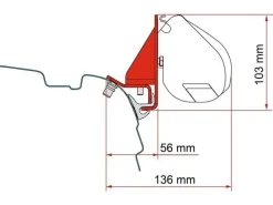 Fiamma F35 Adapter Combi Schiene Bracket< Markisenhalterungen