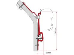 Fiamma Markisenhalterungen^F45 Adapter Eriba Touring
