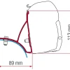 Fiamma Markisenhalterungen^F45 Adapter Trafic Vivaro Primastar ab 2001 bis 2015