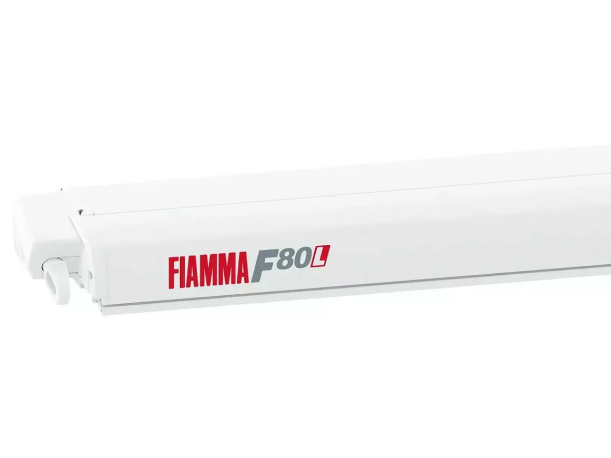 Fiamma F80L Polar White 500 Royal Blue Kassettenmarkise< Kassettenmarkisen