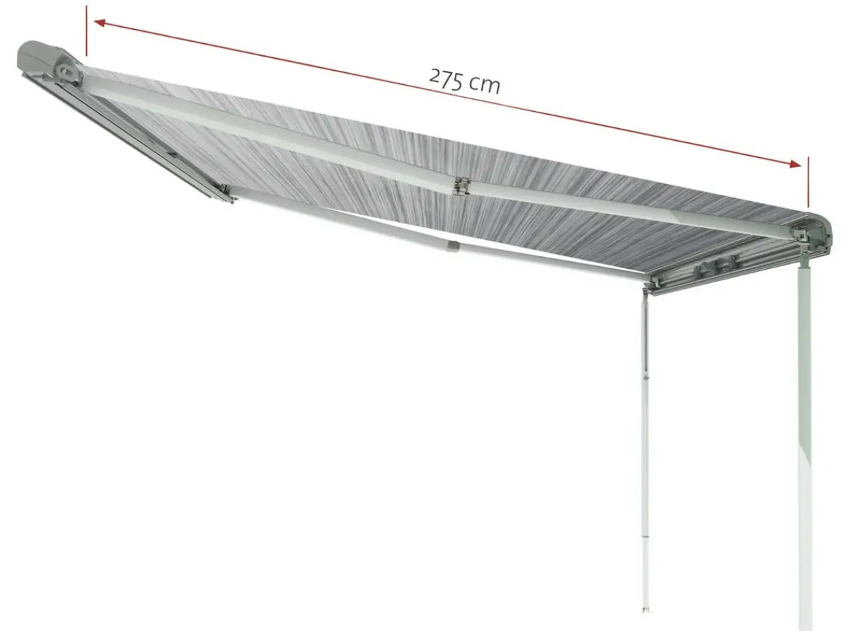Fiamma F80L Polar White 500 Royal Blue Kassettenmarkise< Kassettenmarkisen