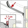Fiamma Rain Guard S 550 Abdichtgummi< Dichtgummis