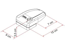 Fiamma Safe Door Frame Sicherheitsschloss - White< Türschlösser