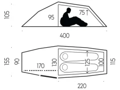 Fjällräven Trekkingzelte|Zelt 2 Personen^Abisko Shape 2 leichtes Tunnelzelt