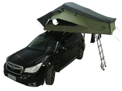 Markenlos Dachzelte|3 Personen Dachzelte^FjällVila UppLöv 140L Softtop-Dachzelt - Khaki-Grün