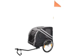 Flamingo Doggy Liner Juliette Grey Hundefahrradanhänger< Hundefahrradanhänger